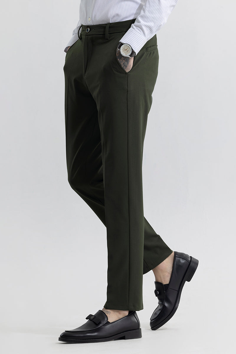 Buy Easy Linen Pista Green Trouser | Beyours